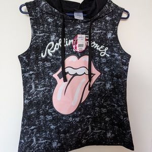 Rolling Stones muscle tee hoodie size xs